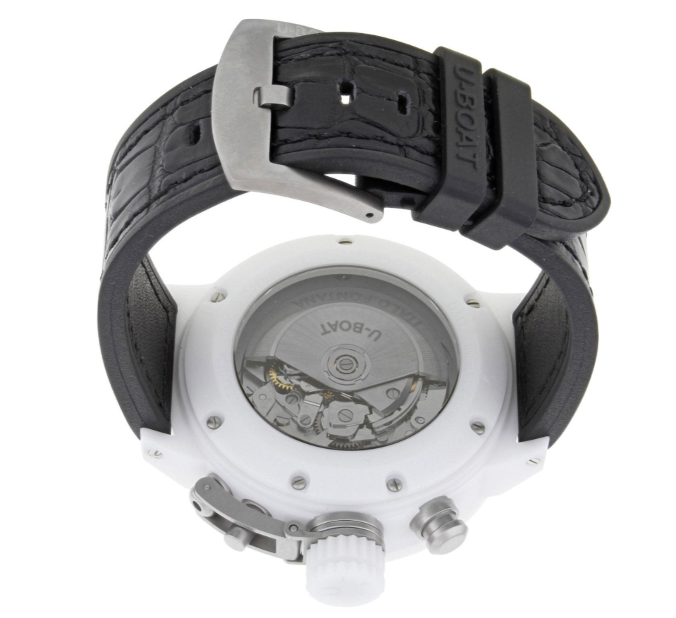 U-Boat Flightdeck 50 White Ceramic Carbon Fiber Dial Automatic Men’s ...