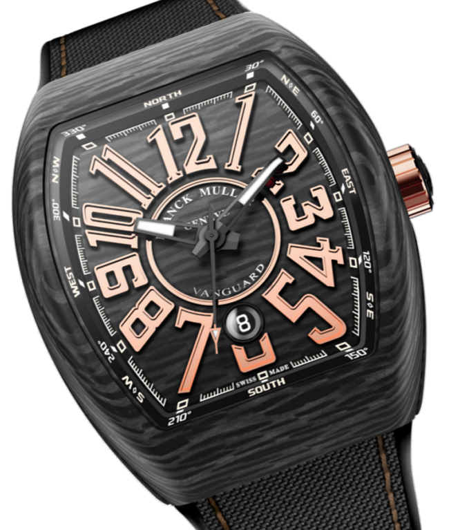 Franck Muller Vanguard Carbon V 45 SC DT CARBON NR BN Trade Watches Inc 