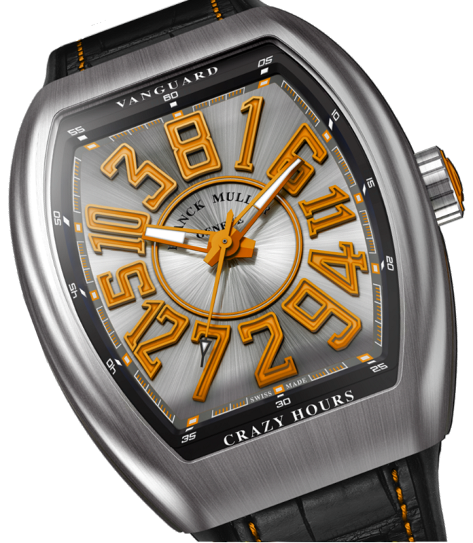 Franck Muller Vanguard Crazy Hours Orange Titanium V45 CH TT BR OR ...