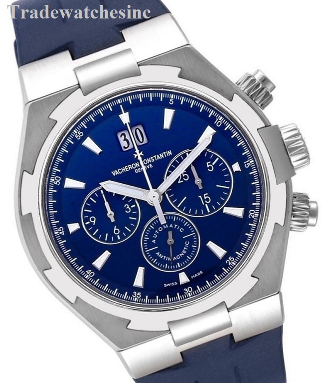 Vacheron Constantin Overseas Chronograph Stainless Steel Blue Dial 49150/000A-9745